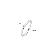 Anello Ti Sento Milano Donna in Argento Zirconia 12210ZI/48 - 12210ZI/52